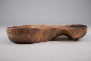 Solid Wood Bathroom Sink, Basin, Contemporary Design, Walnut, Carved, Logniture, gallery view 2