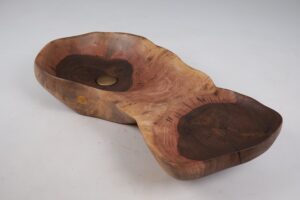 Solid Wood Bathroom Sink, Basin, Contemporary Design, Walnut, Carved, Logniture, gallery view 4