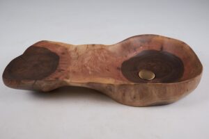 Solid Wood Bathroom Sink, Basin, Contemporary Design, Walnut, Carved, Logniture, gallery view 10
