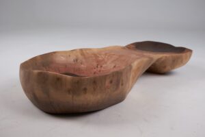Solid Wood Bathroom Sink, Basin, Contemporary Design, Walnut, Carved, Logniture, gallery view 13