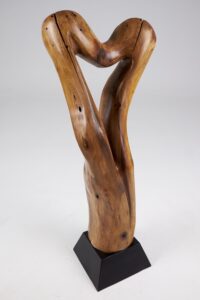 Still Stand Abstract Wood Sculpture, main view