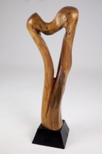 Still Stand Abstract Wood Sculpture, gallery view 3