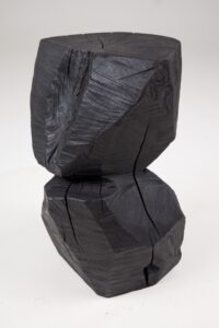 Jownik, Charred Geometric Side Table, main view