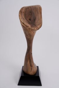 Still Stand Abstract Wood Sculpture, gallery view 2