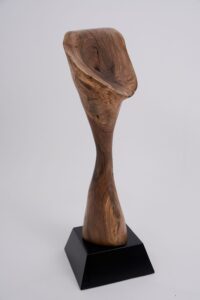Still Stand Abstract Wood Sculpture, gallery view 12