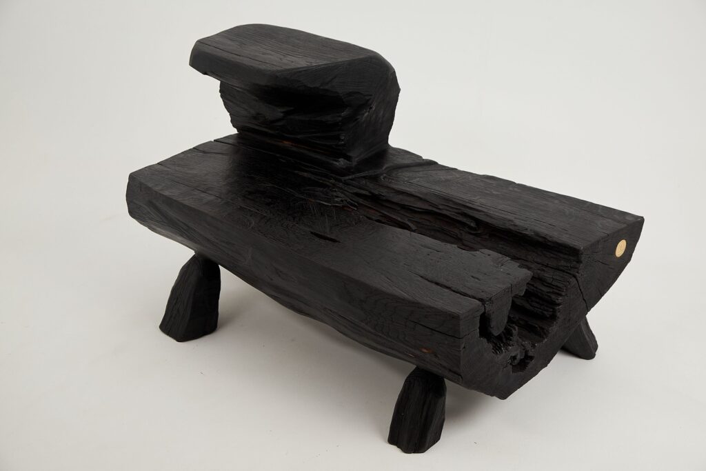 Jownik, Charred Rustic Coffee Table - Chainsaw Carved