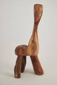 Leszy, Chainsaw-Carved Sculptural Chair, gallery view 4
