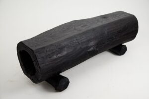 Jownik, Charred Hollow Log Bench – Primitive Form, Bold Presence, gallery view 13
