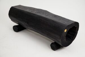 Jownik, Charred Hollow Log Bench – Primitive Form, Bold Presence, gallery view 16