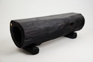 Jownik, Charred Hollow Log Bench – Primitive Form, Bold Presence, gallery view 20