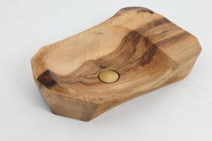 Banik, Organic Sculpted Wood Sink - Carved From Solid Wood, gallery view 9