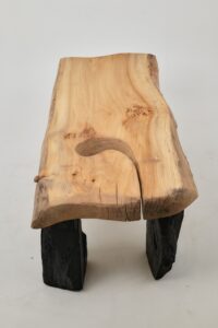 Jownik, Coffee Table – Natural Edge with Unique Charred Legs, gallery view 7