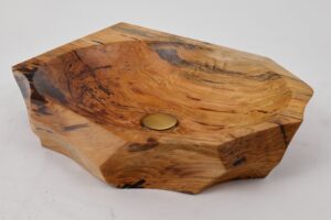 Banik, Organic Sculpted Wood Sink - Carved From Solid Wood, gallery view 6