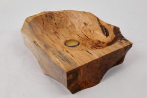 Banik, Organic Sculpted Wood Sink - Carved From Solid Wood, gallery view 14