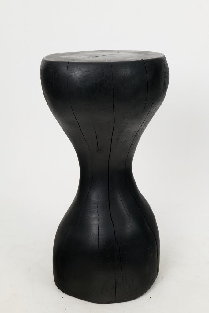 Jownik, Charred Hourglass Side Table