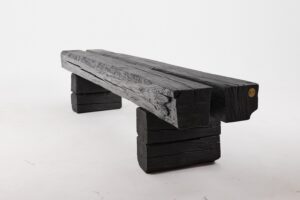 Jownik, Charred Timber Beam Bench, gallery view 7