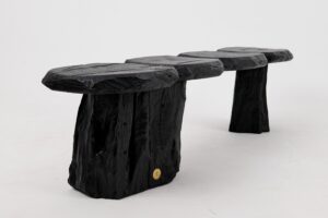 Jownik, Charred Wood Bench - Organic Character & Raw Elegance, gallery view 16