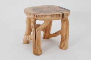 Sculptural Coffee Table, Solid Wood, Contemporary Design, Handmade, Logniture, main view