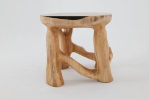 Sculptural Coffee Table, Solid Wood, Contemporary Design, Handmade, Logniture, gallery view 11