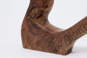 Still Stand Abstract Wood Sculpture, Chainsaw Carved, Walnut, gallery view 5