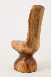 Chair , Carved From Single Piece of Walnut Wood, Log Furniture, gallery view 9