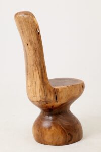 Chair , Carved From Single Piece of Walnut Wood, Log Furniture, gallery view 12