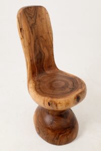 Chair , Carved From Single Piece of Walnut Wood, Log Furniture, gallery view 16
