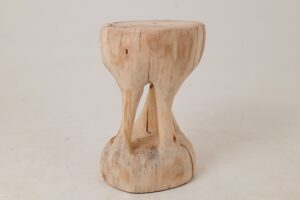Sculptural Side Table, Stool, Solid Wood, Contemporary Design, gallery view 8