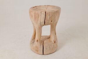 Sculptural Side Table, Stool, Solid Wood, Contemporary Design, gallery view 11